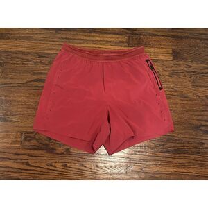 Ten Thousand the Session men's athletic training lined maroon shorts 5" Large